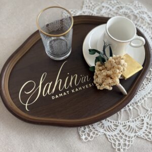 Mokka-Tablett Set Zeytun (personalisiert)